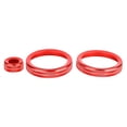 thumbnail image 3 of Air Conditioning Knob Ring,3Pcs/Set Aluminum Air Conditioning Air Conditioning Knobs Trim Car Trim Accessory Stylish and Modern, 3 of 5