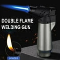thumbnail image 4 of Leodye 1PCS Torch Lighter, Jet Flame Windproof Butane Refillable Lighter with Safety Lock for Kitchen Grill BBQ Candle Camping (Butane NOT Included), 4 of 6