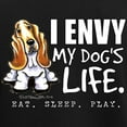thumbnail image 3 of CafePress - Basset Hound Envy Women's Dark Pajamas - Women's Short Sleeve Print T-Shirt and Pants Dark Cotton Pajama Set, 3 of 7