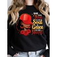 thumbnail image 2 of Graphic & Letter Print Sweatshirt, Casual Long Sleeve Crew Neck Sweatshirt, Women's Clothing, 2 of 7