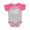 Baseball Heather and Hot Pink, variant on I Believe in Santa 2 Boys or Girls Baby Bodysuit