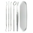 thumbnail image 2 of XIRQI Dental Tools,5 Pcs Professional Teeth Cleaning Tools Stainless Steel Dental Scaler,Mouth Mirror,Tarter Scraper,Tooth Pick,Tweezers,For Personal & Pet, 2 of 7