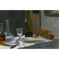 thumbnail image 2 of Claude Monet 18x13 Black Ornate Wood Framed Double Matted Museum Art Print Titled - Still Life with Bottle, Carafe Bread and Wine (C. 1862-1863), 2 of 5