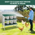 thumbnail image 2 of GloryStar Chicken Nesting Box with Large Vented Hole – Metal Egg Laying Boxes with Organized Compartments for Chickens That Support Everyday Egg Collection in the Coop and Provide a User-Friendly, 2 of 6