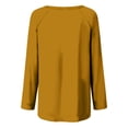 thumbnail image 4 of Timegard Tops for Women Long Sleeve Crewneck Solid Color Comfy Basic Tshirts Fall Casual Loose Tops, 4 of 5