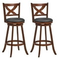 thumbnail image 1 of Costway Ensemble de 2 Tabourets de Bar 30 Pouces Chaises Pivotantes Classiques pour Cuisine Pub, 1 of 8