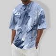 thumbnail image 2 of Summer Men's Popular T-shirt Printed Round Neck Short Sleeve T-shirt M, 2 of 5