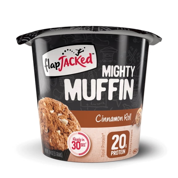FlapJacked Mighty Muffin Cinnamon Roll - 12ct