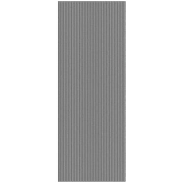 Ottomanson Hallway Runner Waterproof Non-Slip Rubberback 2x7 Indoor/Outdoor Utility Rug, 2' x 6'6", Gray