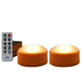 thumbnail image 1 of Paquete de 2 luces de calabaza de Halloween con control remoto/temporizador - Luces de calabaza naranjas Decoración de Halloween con pilas LED - Luces LED de Halloween Feliz Sencillez, 1 of 2