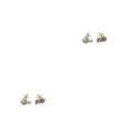 thumbnail image 2 of Qarigey 1 par de aretes de concha para mujer, aretes de aleación de Zinc, pendientes brillantes de cristal de perla, joyería para fiesta de compromiso Oro Blanco 2piezas Qarigey CBP315819, 2 of 6