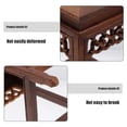 thumbnail image 3 of Phenofice Natural Wood Stool Wooden Bench Stool Brown 1Set for Decorative Display, 3 of 6
