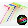 Shalleen 2Pcs LED Flying Dragonfly Helicopter Boomerang Frisbee flash Child Toy Gift HUAC