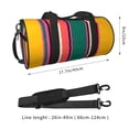 thumbnail image 2 of Balery Vertical Stripes Bolsa de Gimnasio para Mujeres y Hombres, Bolsa de Viaje Impermeable, Bolsa de Fin de Semana con Compartimento para Zapatos y Bolsillo Húmedo, 2 of 6