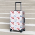 thumbnail image 6 of Disketp Red Squirrel And Blue Rabbit Elastic Travel Luggage Cover Travel Suitcase Protective Cover For Trunk Case Apply To 18''-32'' Suitcase Cover-Small, 6 of 7