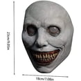 thumbnail image 3 of Demonio sonriente de Halloween, máscara de cara de exorcista, cubierta de cara de miedo, máscara de Halloween de terror para adultos, accesorios de disfraz de escudo de Halloween para Halloween Zhivalor  OTTO-LD-WLJ-3115, 3 of 5