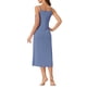 thumbnail image 3 of INSPIRAR CHIC Vestidos de Noche para Mujeres Sin Mangas con Tirantes Espagueti Cuello Redondo Primavera Verano Vestido de Dormir 2XL Azul, 3 of 6