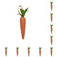 thumbnail image 3 of Vogacara Holiday Decorations Artificial Decorative Supply Easter Ornaments Festival Supplies Carrots Pendants Toys Decor Household Naranja 10piezas Vogacara CBP372577, 3 of 5