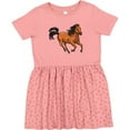 thumbnail image 3 of Inktastic Wild Mustang Horse Galloping Girls Toddler Dress, 3 of 5