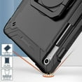 thumbnail image 6 of elitegadget Case for Samsung Galaxy Tab S10 FE+/S10 FE Plus 13.1 Inch 2025 Released - Dual Layer Protective Heavy Duty Impact Resistant Case Cover with Rotating Ring Stand (Black/Black), 6 of 6