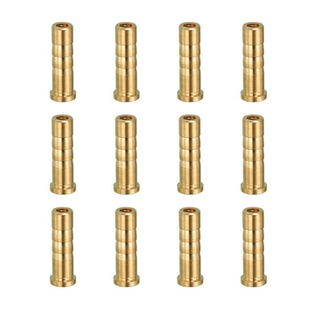 Uxcell 38 Grain Archery Arrow Insert 12 Packs Insert Screw Copper Brass Arrow for .244/ 6.2mm Carbon Arrows