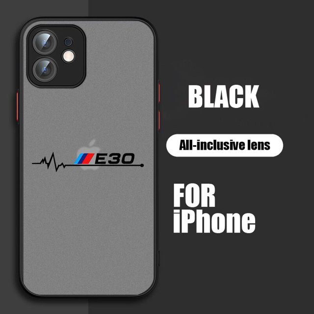 Funda de teléfono de lujo para BMW, carcasa translúcida esmerilada para Apple iPhone 14, 13, 12, 11, XS, Mini Pro Max, 8, 7, 6S, 6, XR, X Plus Fivean unisex
