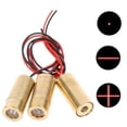 thumbnail image 1 of 1pc Laser Head 650nm 9mm 3V 50mW Laser Cross Diode Module Red Copper Head 5MW, 1 of 5