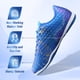 thumbnail image 2 of Zapatillas de fútbol sala Vizari Zodiac Kids, azules, talla 12.5, 2 of 7