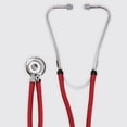 thumbnail image 4 of Dixie Ems Sprague-Rappaport Type Two Tube Stethoscope – Burgundy, 4 of 5