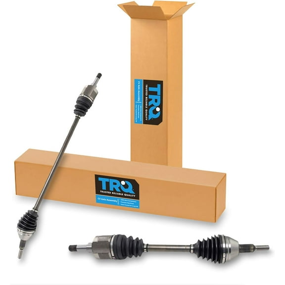 TRQ Front CV Axle Shaft Assembly Set Compatible with 2008-2010 Chrysler Town & Country Dodge Grand Caravan