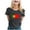 Dark Gray, variant on Womens Portugal Graphic T Shirt Crewneck Short Sleeve Brush Flag Print National Pride Football Fan Match Day Casual Stadium Chic Tops