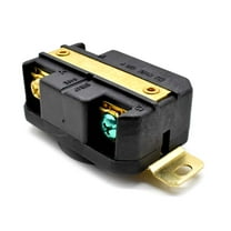 Superior Electric YGP017F Twist Lock Wall Mount Electrical Receptacle 3 Wire, 30 Amps, 250V, NEMA L6-30R