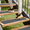 Gray, variant on 10 Pack Anti Slip Traction Treads with Glow in Dark Stripe , 6" X 32", Best Grip Tape Grit Non Slip, Outdoor Non Skid Tape, High Traction Friction Abrasive Adhesive for Stairs Step