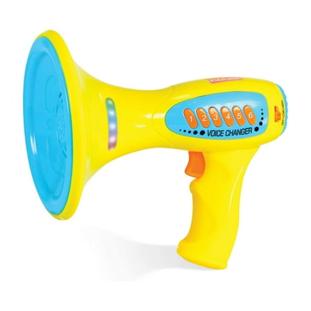 Kidzlane Handheld Voice Changer for Kids, Megaphone Function, Flashing LED Lights, Volume Amplifier