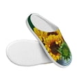 thumbnail image 3 of Xecao Sunflowers in Bucket Print Cotton Slippers Fuzzy Warm Cozy Slippers Non Slip House Slippers For Indoor Outdoor Cotton Slippers House Slippers-37/38, 3 of 7