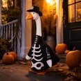 thumbnail image 5 of Halloween Porch Goose Outfits 23 Inch Polyester Skeleton Dress Up for Outdoor Yard Decor Spooky Goose Costume for Family Garden Multicolor by MPOISVA, 5 of 8