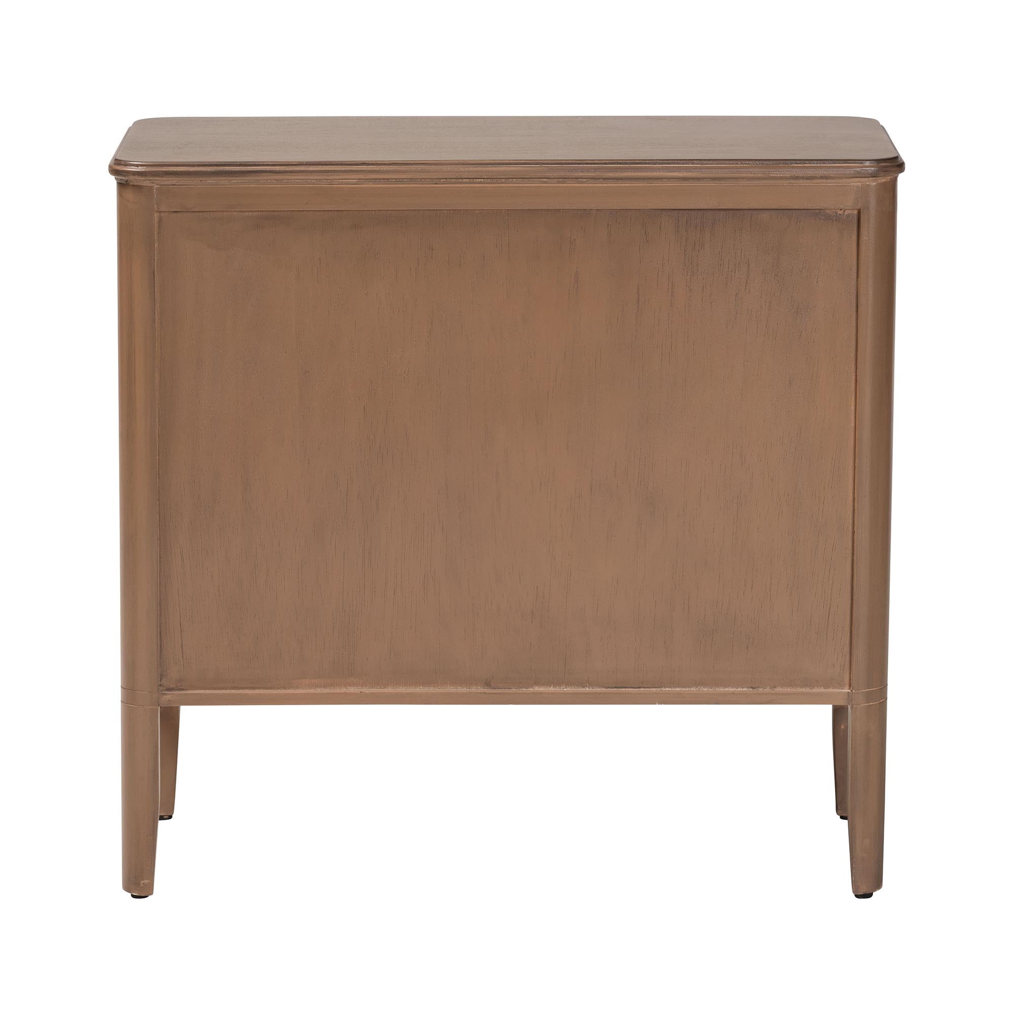 bali & pari Latifa Mid-Century Storage Cabinet, 2-Door, Antique Brown