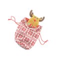 thumbnail image 1 of Calcetines de Navidad, bolsa de regalo, colgante de árbol, artesanía, decoraciones para festivales, adorno multiusos, contenedor de dulces, Kits de decoración para fiestas forma de ciervo Billuyoard HA068775-04, 1 of 6