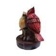 thumbnail image 5 of 5.9in Red Cardinal Bird Resin Statue for Home Decor, Heartwarming Love Theme Desktop Ornament, Decorative Bird Figurine for Living Room, Shelf and Tabletop Sculpture, 5 of 8