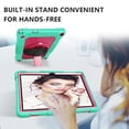 thumbnail image 2 of SOATUTO For Walmart Onn 10.1 Gen 3 Tablet Case With Screen Protector / Shockproof Rugged Silcone Protective Cover W/Stand Shoulder Strap For Walmart Onn 10.1 Model 100071485 2022 - Green+Pink/2 Pcs, 2 of 7