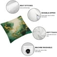thumbnail image 4 of Emerald Green Gold Marble Pillow Covers, Green and Gold Modern Abstract Throw Pillow Covers Outdoor Decorative Pillow Case for Couch Bed Sofa Cushion Home Decor, 4 of 5