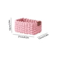 thumbnail image 3 of Luoshdecor Woven Rope Storage Basket Natural Paper Rope Organizer Basket Decorative Wicker Basket For Home Bathroom Bedroom Kitchen Office Sundries Cosmetics Toys, 3 of 6
