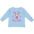 thumbnail image 3 of Inktastic The Big Sister Girls Long Sleeve Toddler T-Shirt, 3 of 5