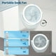 thumbnail image 4 of Outdoor Caming Fan Rechargeable Desk Fan For Bedroom, Battery Operated Outdoor Portable Camping Fan With Light, 3 Speed Adjustment Desk Fans Small Quiet For Office Home, 4 of 4