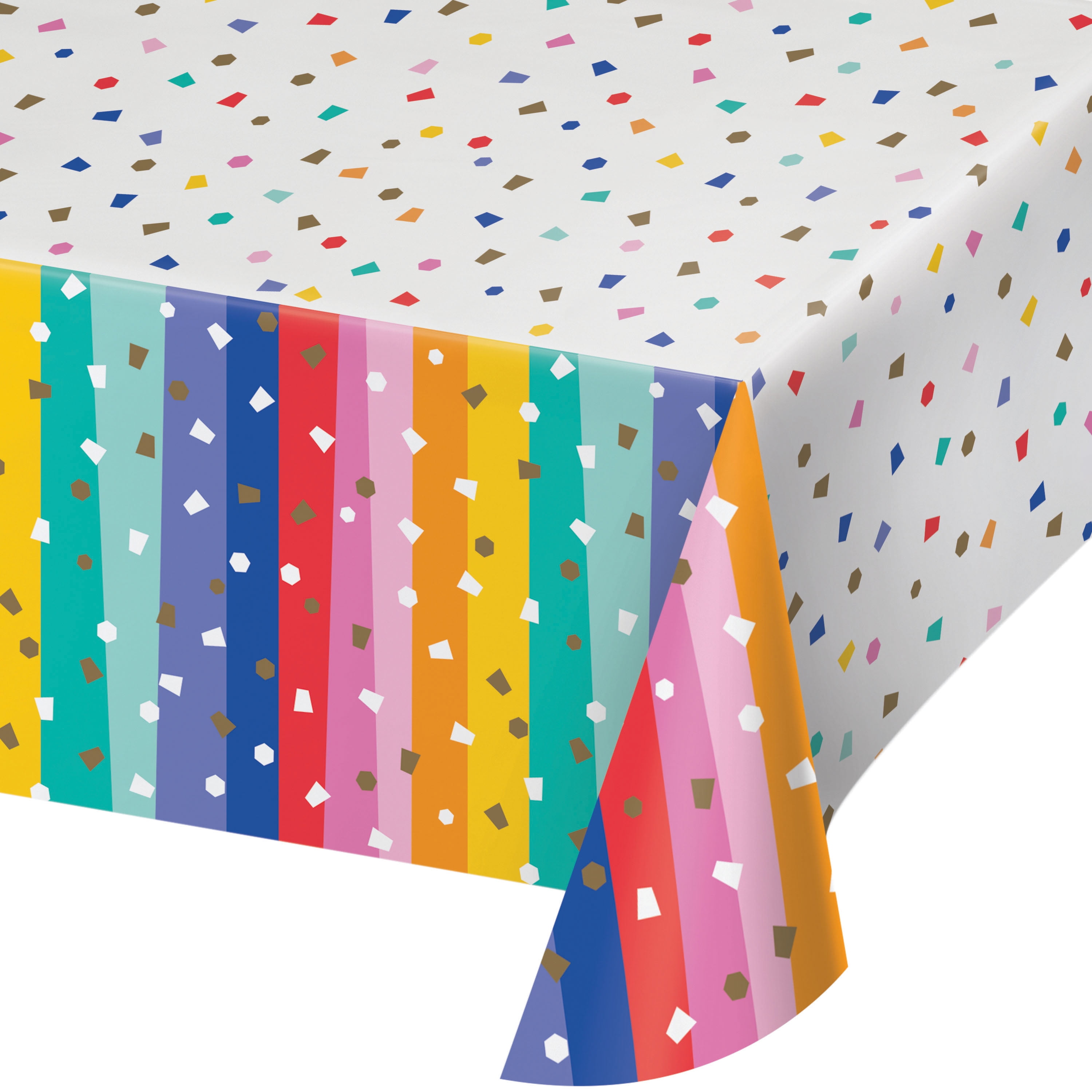 Birthday Confetti Deluxe Tableware and Decorations Kit, Serves 8