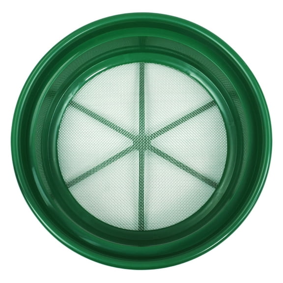 Green Plastic Gold Sifting Pan Classifier 1/12" Mesh Size