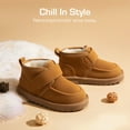 thumbnail image 2 of Kids ankle boots with faux fur lining warm winter walking boots for toddler and little kid, 2 of 6
