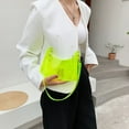 thumbnail image 2 of Clear PVC Shoulder Bag Fashion Women Shopper Bag Hobos for Ladies (White), 2 of 9