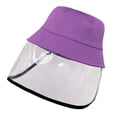 thumbnail image 2 of Sombrero de anti-saliva , cubierta de protección facial, sombrero para exteriores, sombrero de cubierta a prueba d Púrpura, 2 of 3