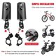 thumbnail image 4 of 2 Pack Bike Rear View Mirror Adjustable Rotate Mirror Wide Angle Rear View Aluminum Alloy Safety Rearview Mirror, 4 of 5